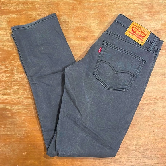 NWOT LEVI'S 511™ SLIM FIT MEN'S GREY JEANS, W31" L32" - Picture 4 of 12